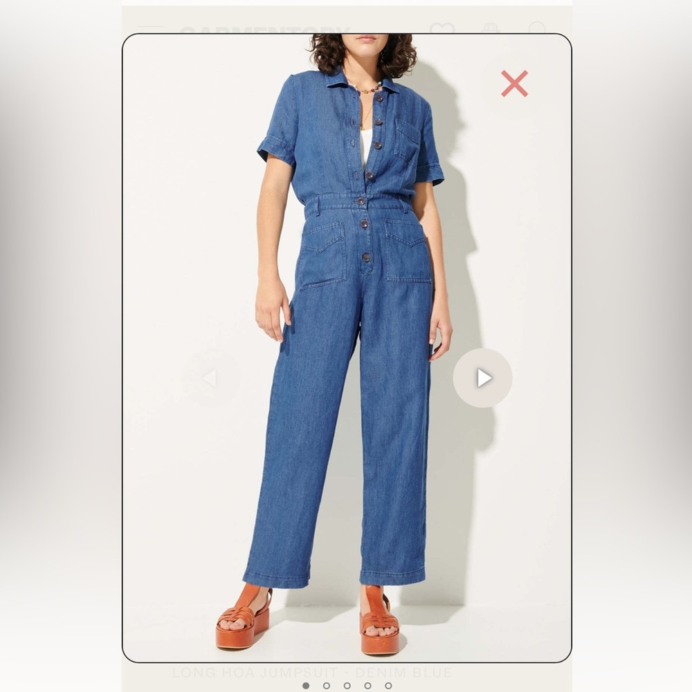 Sessun Blue Jumpsuit Long Hoa
